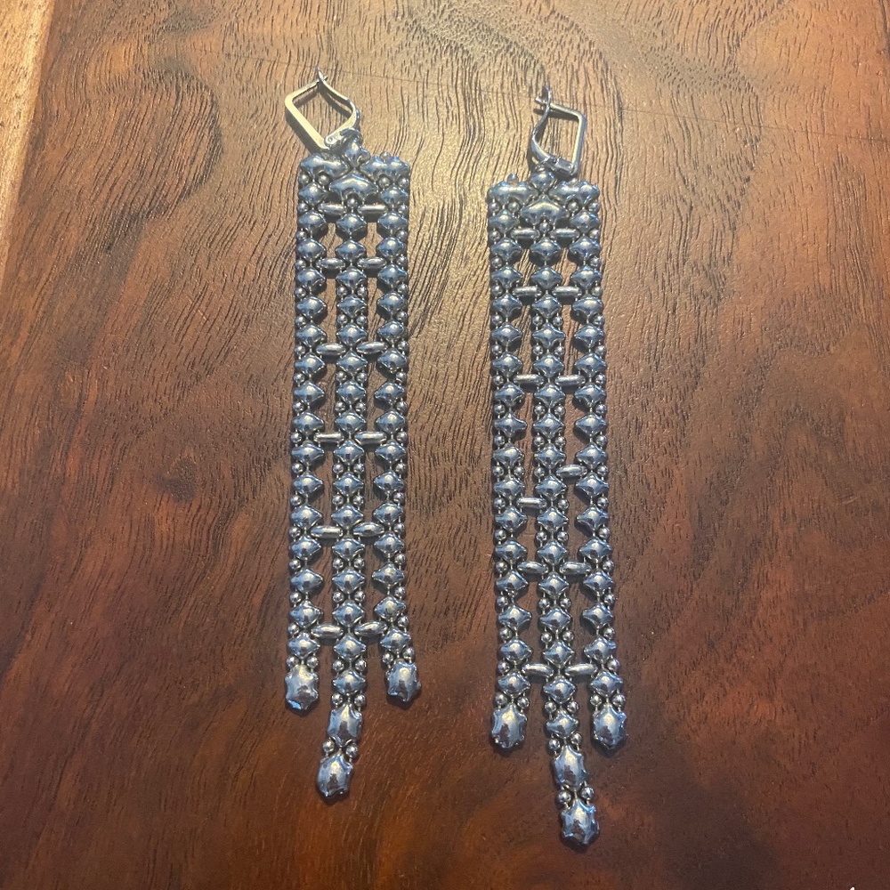 Sergio Gutierrez Liquid Metal Earrings - E40